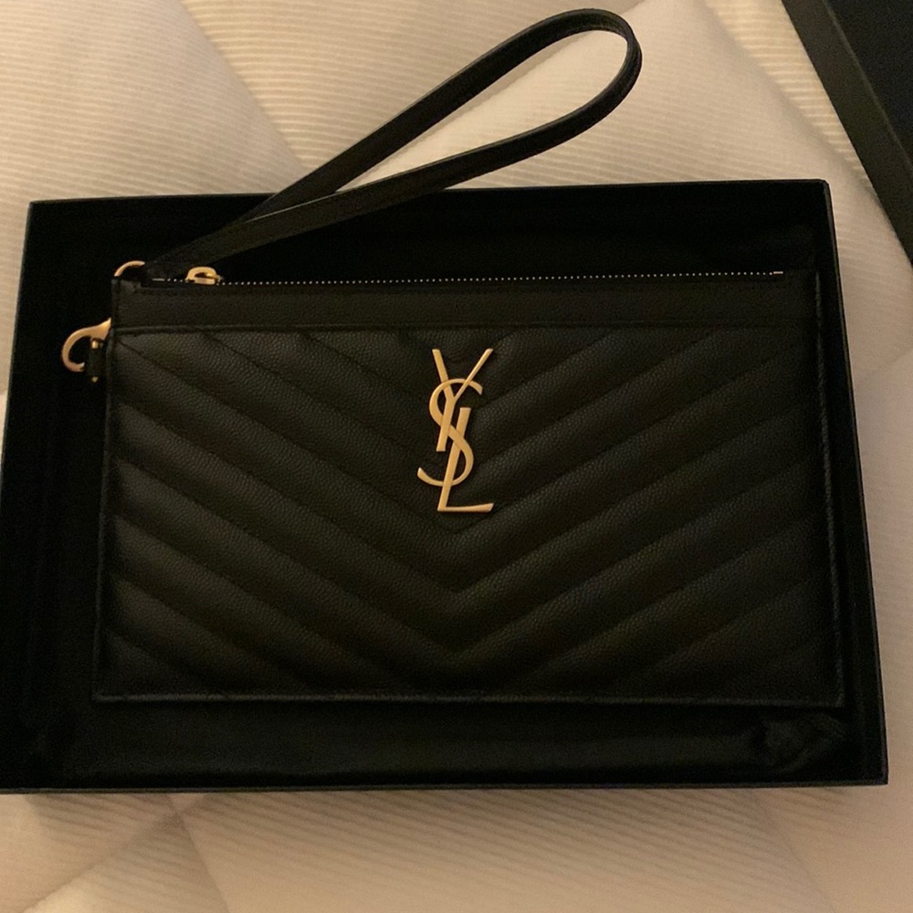 For sale YSL saint Laurent large monogram Large bill pouch